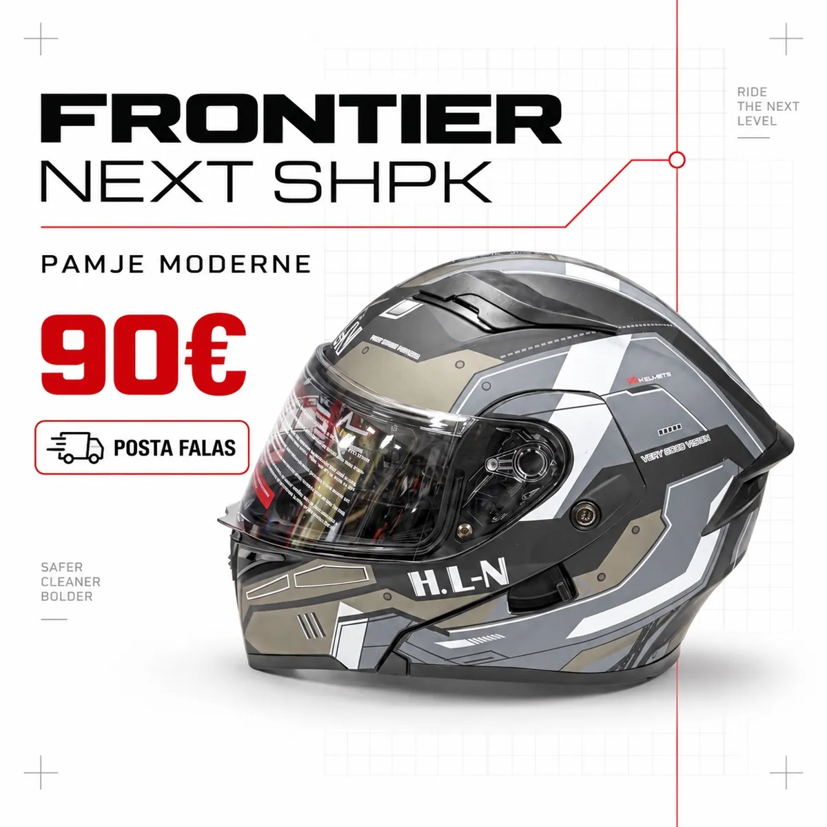Helmetë integrale · Gri / bezhë