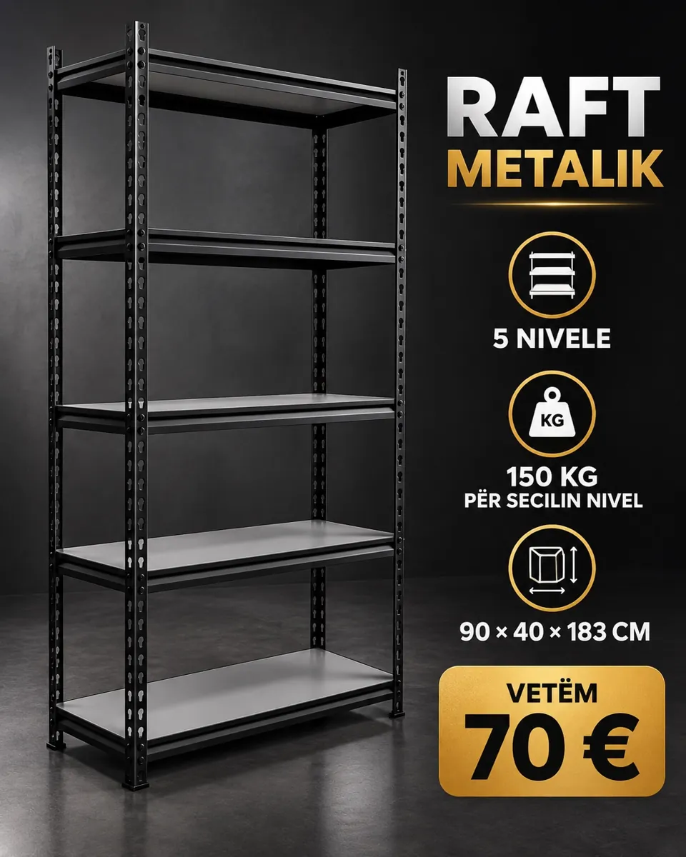 Raft metalik Tego Metal · 5 nivele